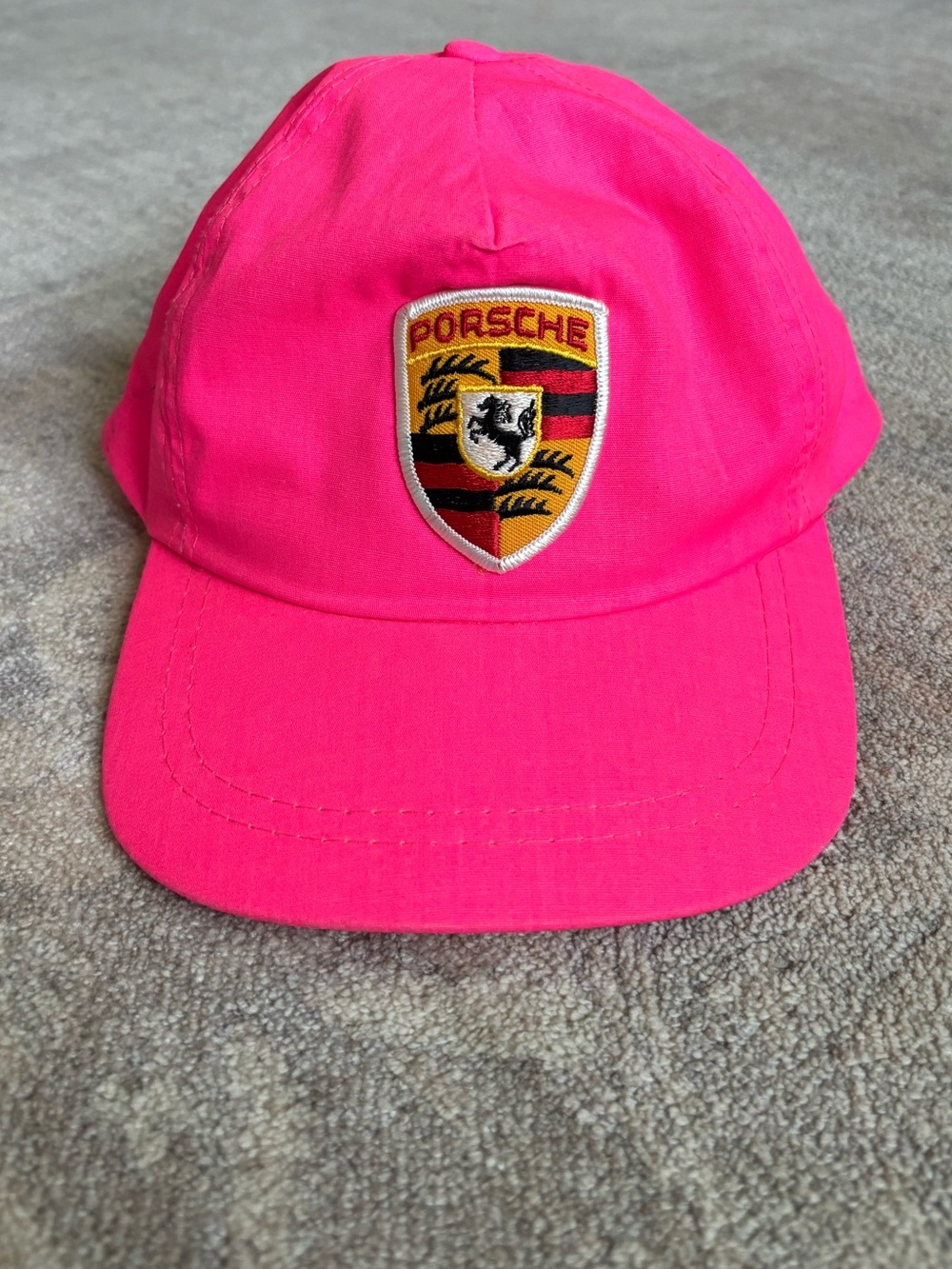 Vintage Porsche neon Pink Cap hat